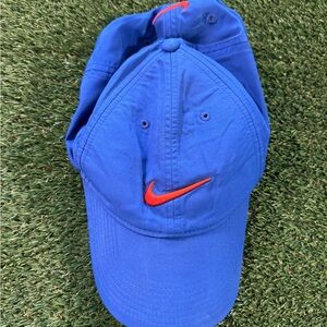 Nike Blue Hat with Red Swoosh